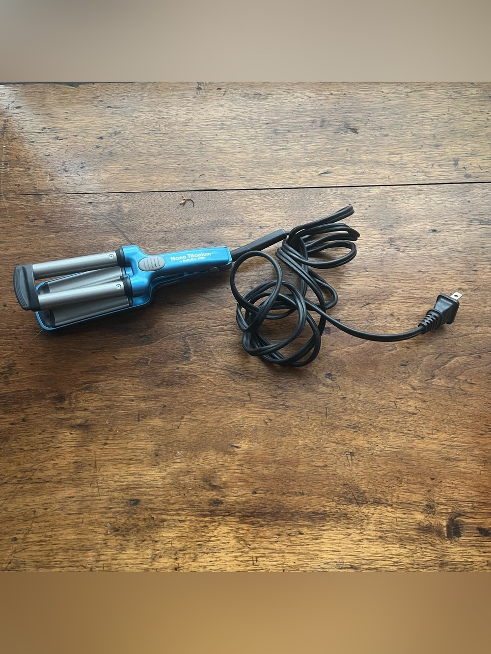 Babyliss Pro Nano Titanium 3-Bar  Mini Wave Hair Styler - Blue